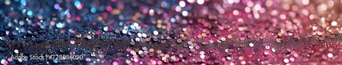 Glittery sequined texture, shining colorful background Generative AI.