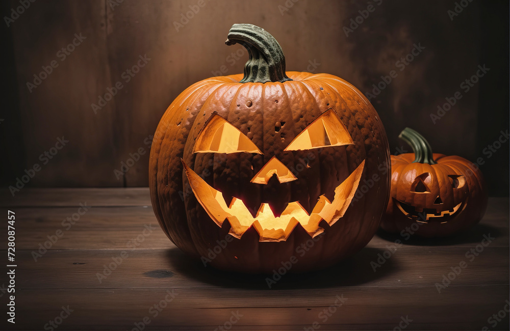 Tło święta Halloween, straszna dynia symbolem święta. Tło święta Halloween, straszna dynia symbolem święta.