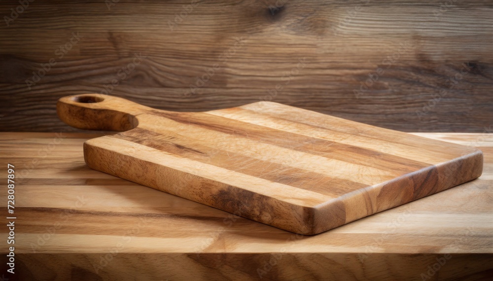 worn butcher block cutting and chopping board as background
