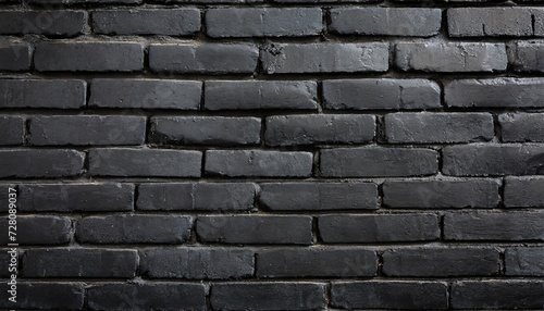 rough black brick wall texture background