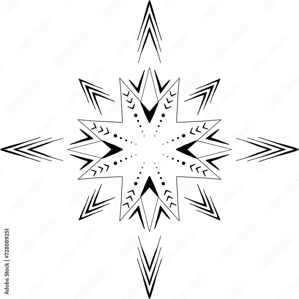Mandala design in black color. Mandala design in black color.