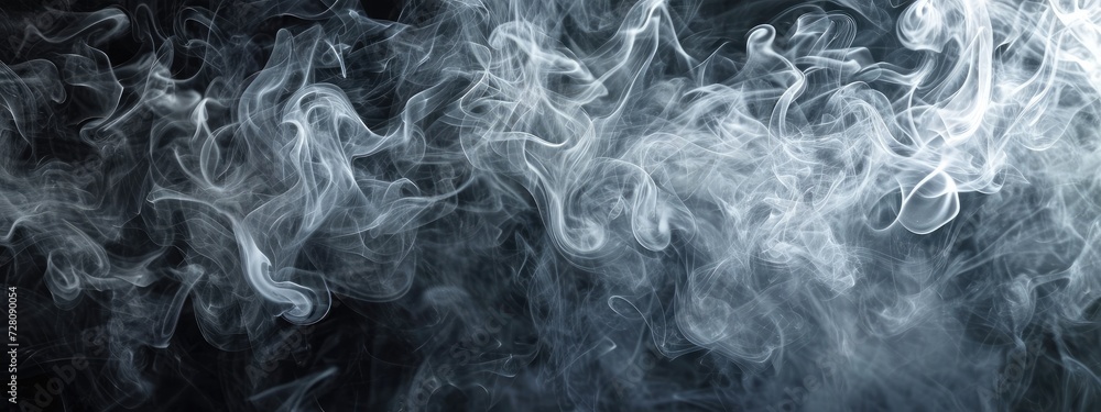 Obraz premium Smoky billowing gas cloud texture pattern background. Generative AI