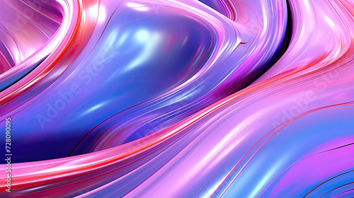abstract background with smooth waves in pink and blue colors