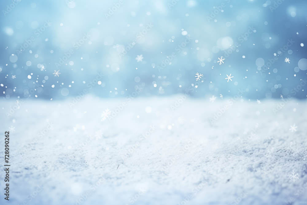 christmas background with snowflakes and fresh snow christmas background with snowflakes and fresh snow
