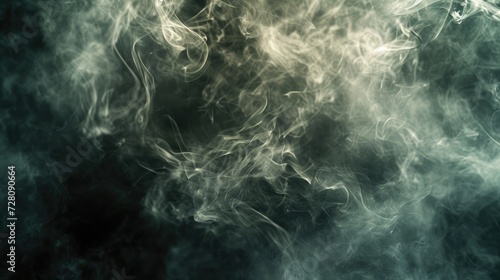Smoky billowing gas cloud texture pattern background. Generative AI © Dvid