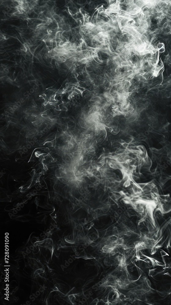 Obraz premium Smoky billowing gas cloud texture pattern background. Generative AI