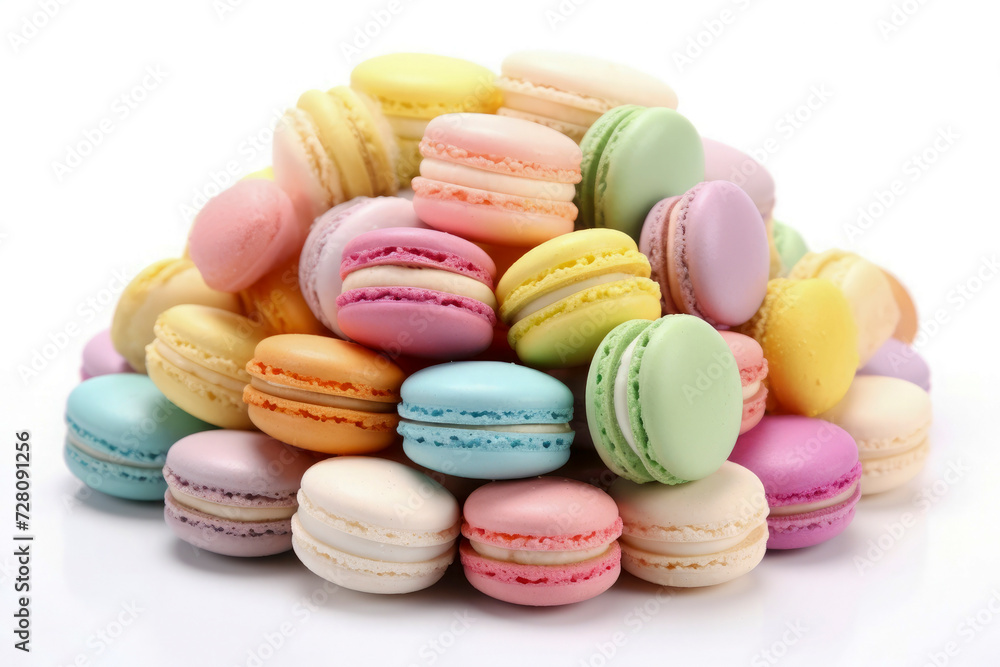 Colorful French macarons dessert Colorful French macarons dessert