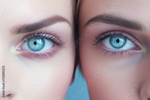 Two beautiful young women w...