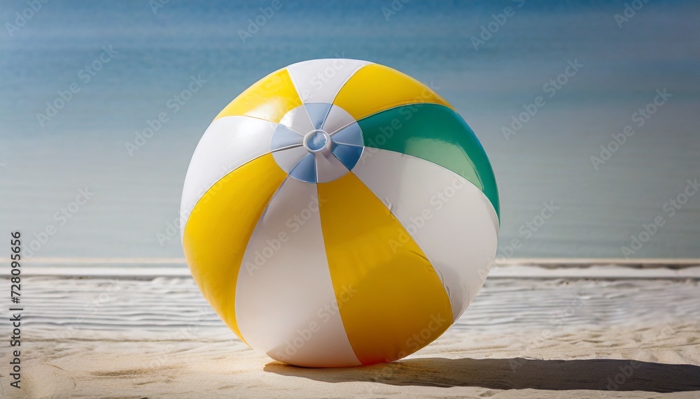 beach ball on a white background