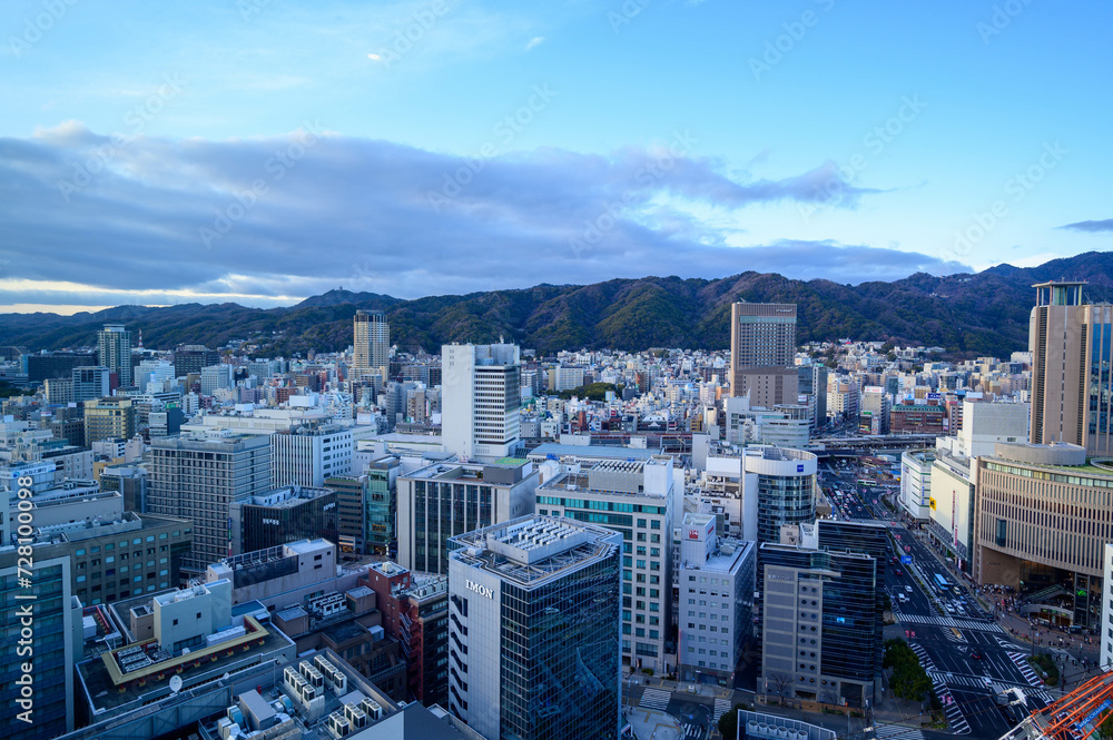 Fototapeta premium 港町神戸の景観。神戸市役所の展望台より撮影
