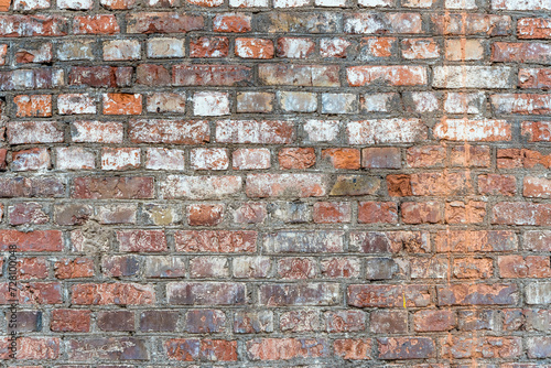 Old brick wall. Grunge brickwork background