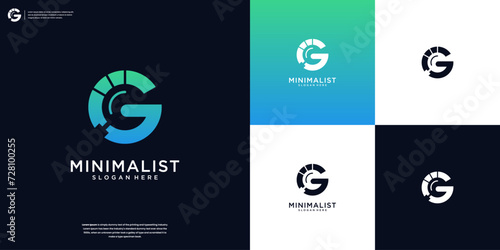 Abstract Letter G logo icon design template photo