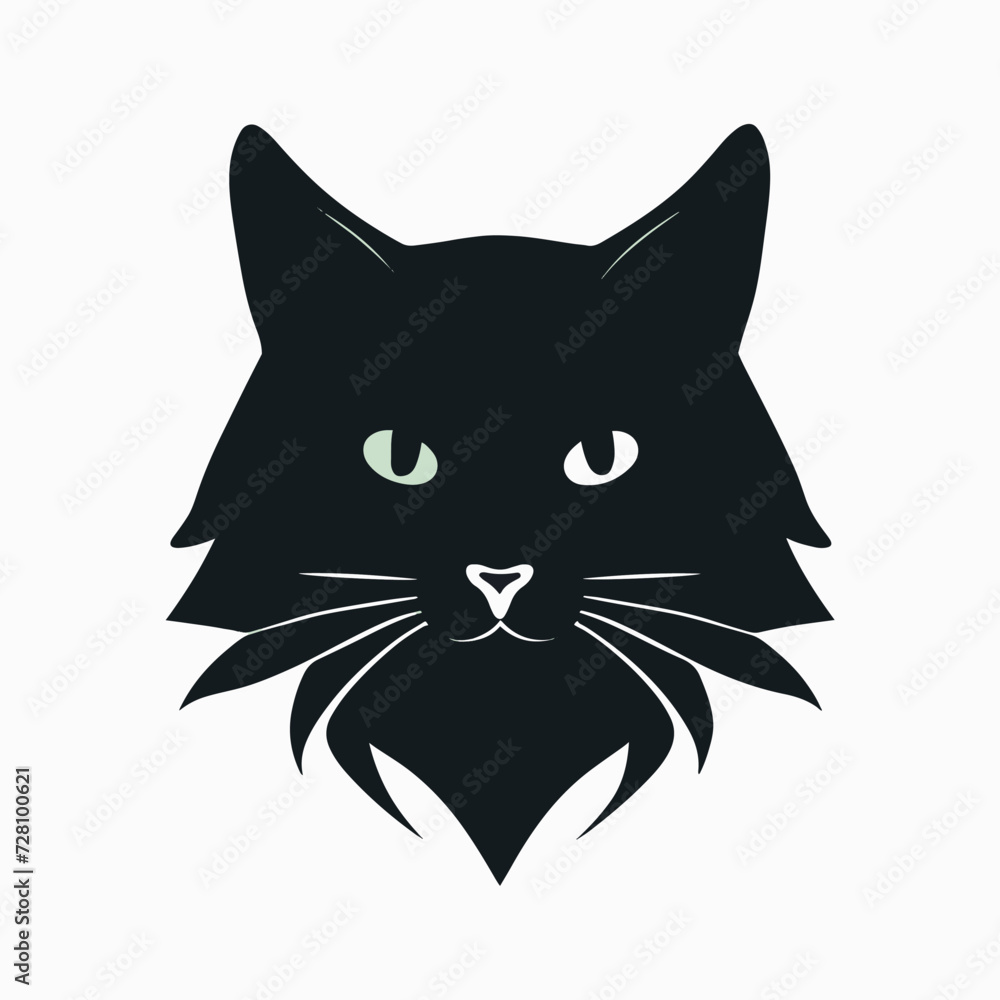 Cat logo on a white background 