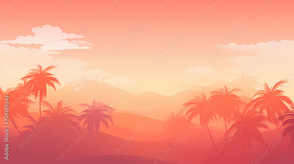 Warm Gradient Sunset Pattern