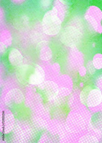 Green, pink bokeh background perfect for Party, Anniversary, Birthdays, and various design works