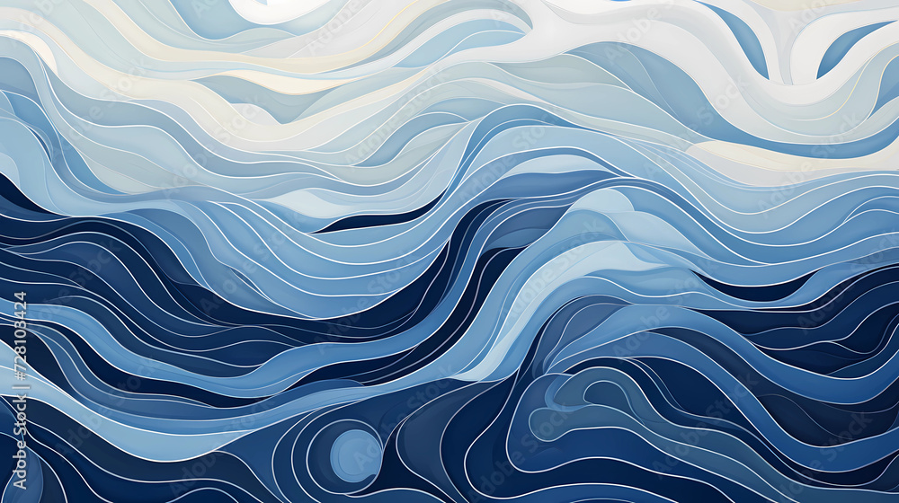 Flowing Water-Inspired Pattern Flowing Water-Inspired Pattern