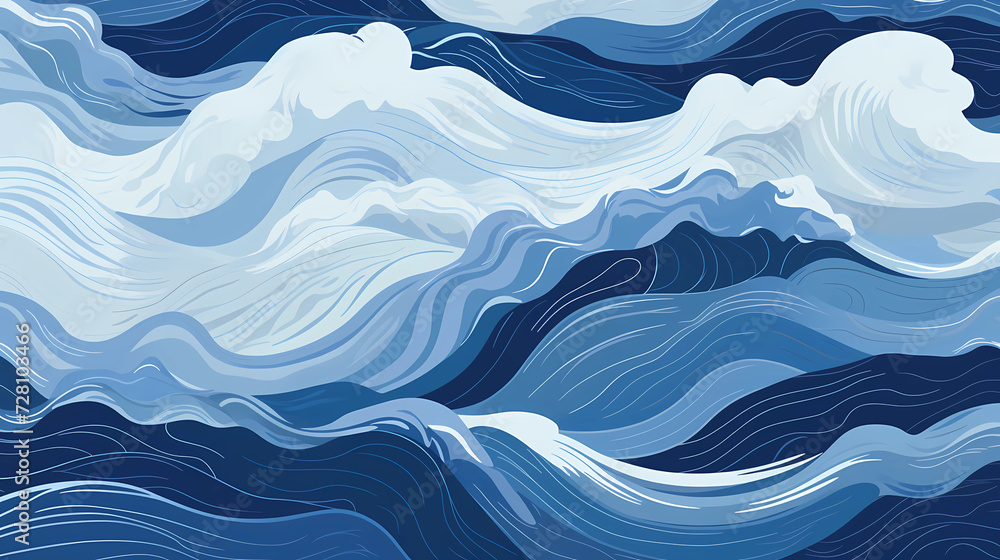 Flowing Water-Inspired Pattern Flowing Water-Inspired Pattern