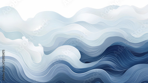 Flowing Water-Inspired Pattern