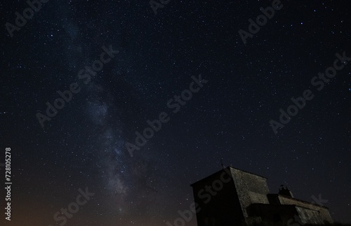 Wallpaper Mural milky way and church night photo Torontodigital.ca