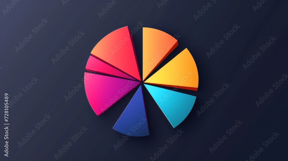 Pie chart parts for infographic. Circle sections 4, 8, 12. Percent graph, diagrama statistic wheel. Slice vector graphic elements Pie chart parts for infographic. Circle sections 4, 8, 12. Percent graph, diagrama statistic wheel. Slice vector graphic elements
