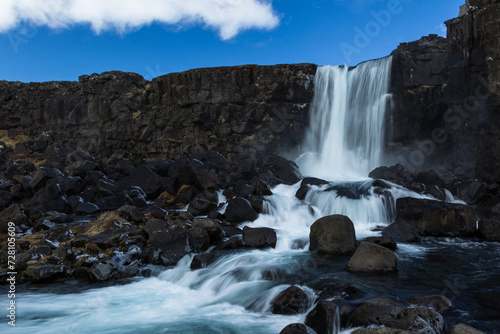 La potencia del agua en Öxarárfoss © Cristian