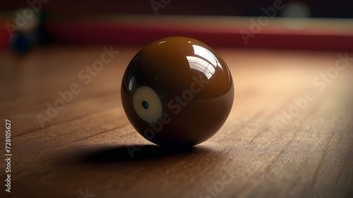 billiard balls on a table photo