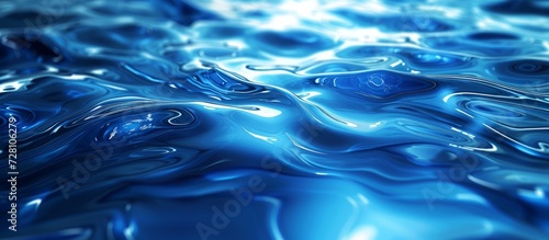 Blue Water Abstract Background: A Visual of Blue Water in an Abstract Background