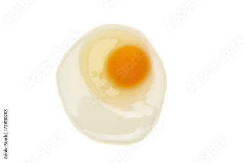 Raw egg isolated on white