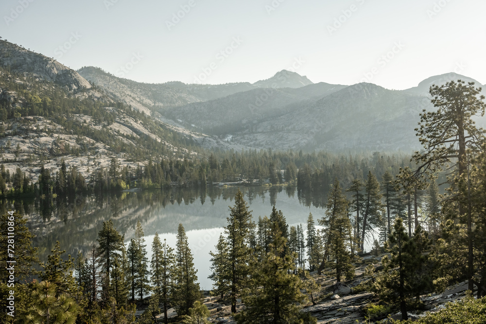 Morning Light Over Lake Vernon in Yosemite