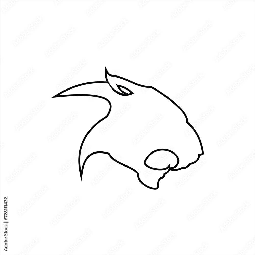Obraz premium Panther logo design vector