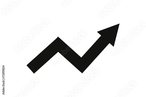 Growing business black arrow on white background. Business concept, growing chart. Concept of sales symbol icon with arrow moving up. Economic Arrow With Growing Trend. Flat design. Free Download Growing business black arrow on white background. Business concept, growing chart. Concept of sales symbol icon with arrow moving up. Economic Arrow With Growing Trend. Flat design. - GFXLoad