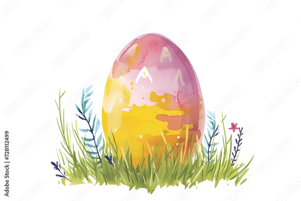  Ostern in Aquarell: Lebendige Eleganz der handgemalten Eier Stock 