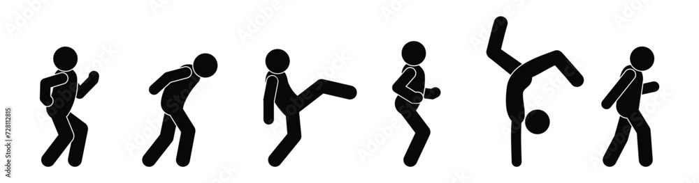 man dancing icon, fun dance, stick figure illustration, people man dancing icon, fun dance, stick figure illustration, people