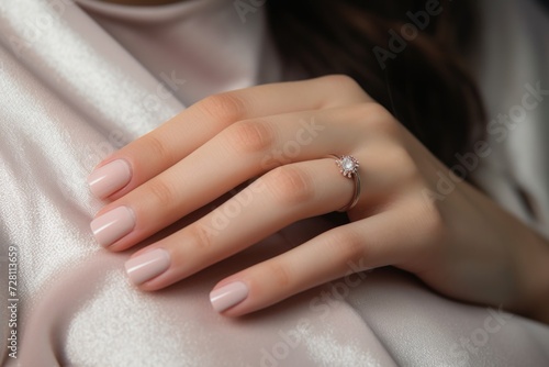 Elegant nails and trendy manicure showcase beauty  sophistication  and creativity in modern nail art  offering a glimpse into the world of stylish and meticulously adorned fingertips.