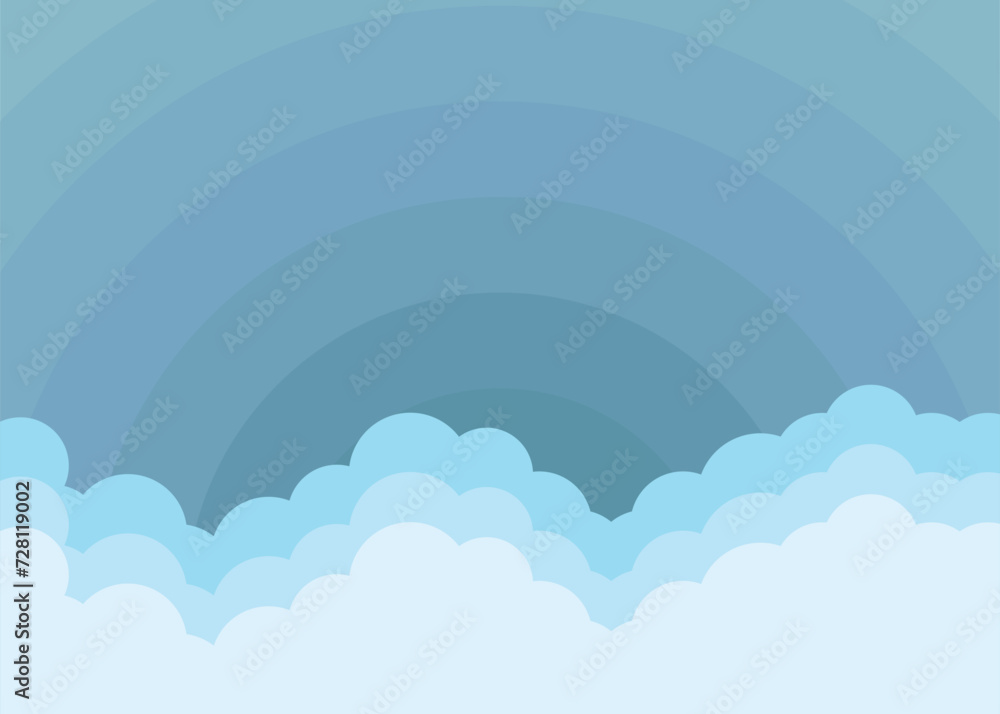 Blue sky and clouds, pastel paper cut background. Blue sky and clouds, pastel paper cut background.