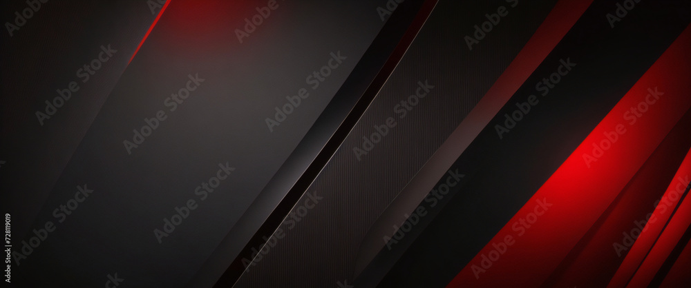 Obraz premium 3D red gray techno abstract background overlap layer on dark space with rough decoration. Modern graphic design element cutout shape style concept for web banners, flyer, card, or brochure cover.
