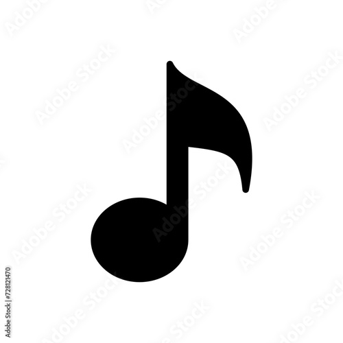 Music icon vector. note music icon vector