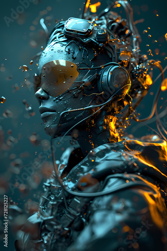 3d abstract head 