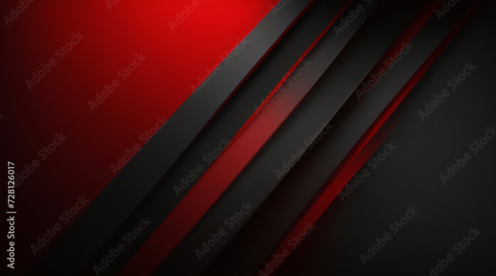 Obraz premium 3D red gray techno abstract background overlap layer on dark space with rough decoration. Modern graphic design element cutout shape style concept for web banners, flyer, card, or brochure cover.
