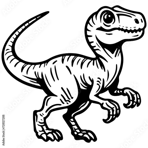 Dinosaur Sketch Illustration.