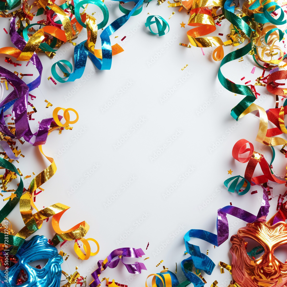 frame made of colorful confetti frame made of colorful confetti