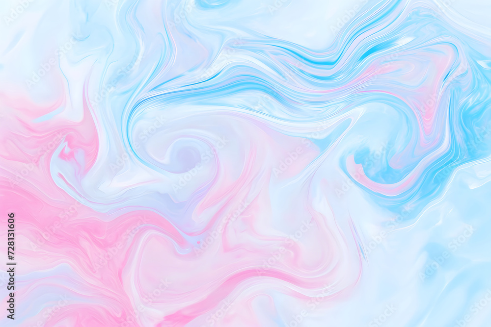 Obraz premium Abstract bright colorful swirl wave background. Modern psychedelic fluid gradient texture. Retro design template for poster, banner, brochure, flyer, cover