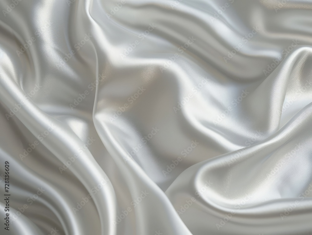 White gray satin texture that is white silver fabric silk background with beautiful soft blur pattern natural.