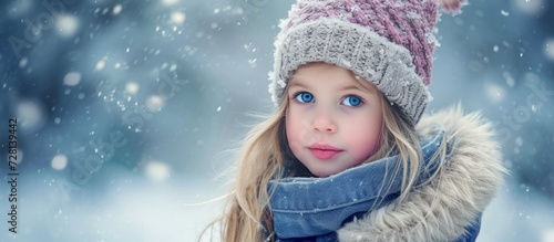 Winter Portrait: A Beautiful Little Girl Braving the Winter Wonderland