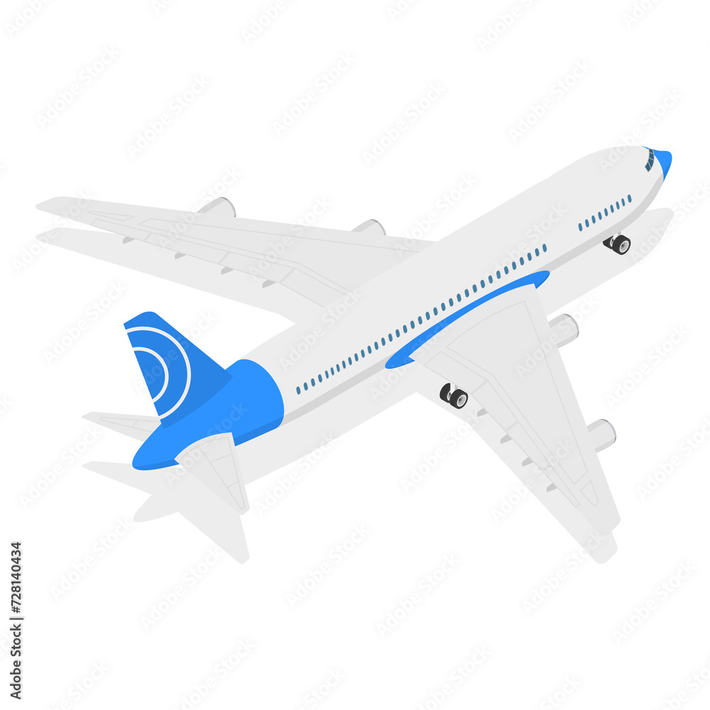 3D Isometric Flat Set of Airships. Item 6 3D Isometric Flat Set of Airships. Item 6