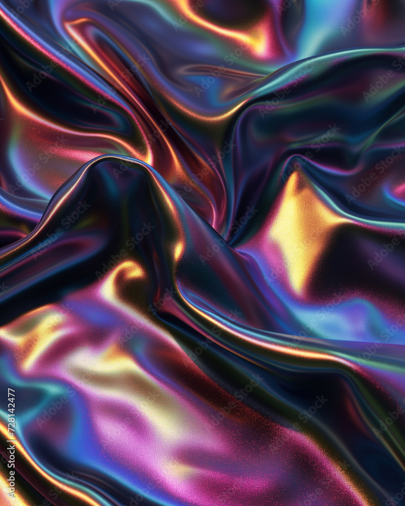 Texture image featuring an iridescent holographic colored super smooth