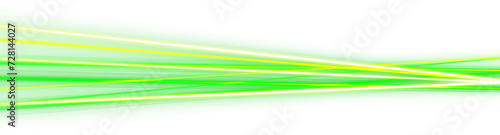 green glowing neon line effect