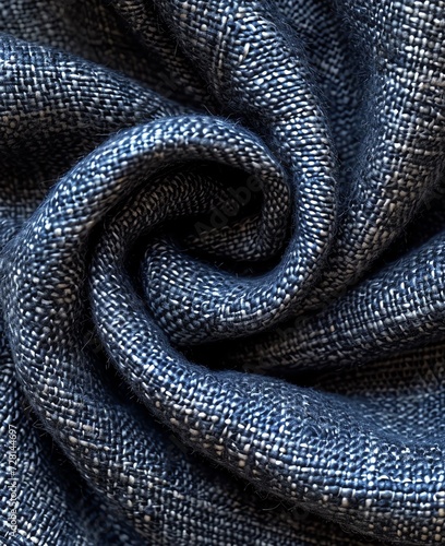 Textured Blue Twisted Fabric