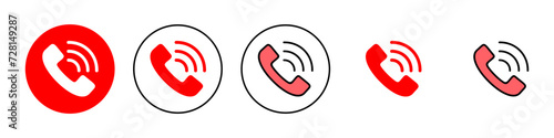 Call icon set illustration. telephone sign and symbol. phone icon. contact us