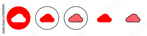 Cloud icon set illustration. cloud sign and symbol